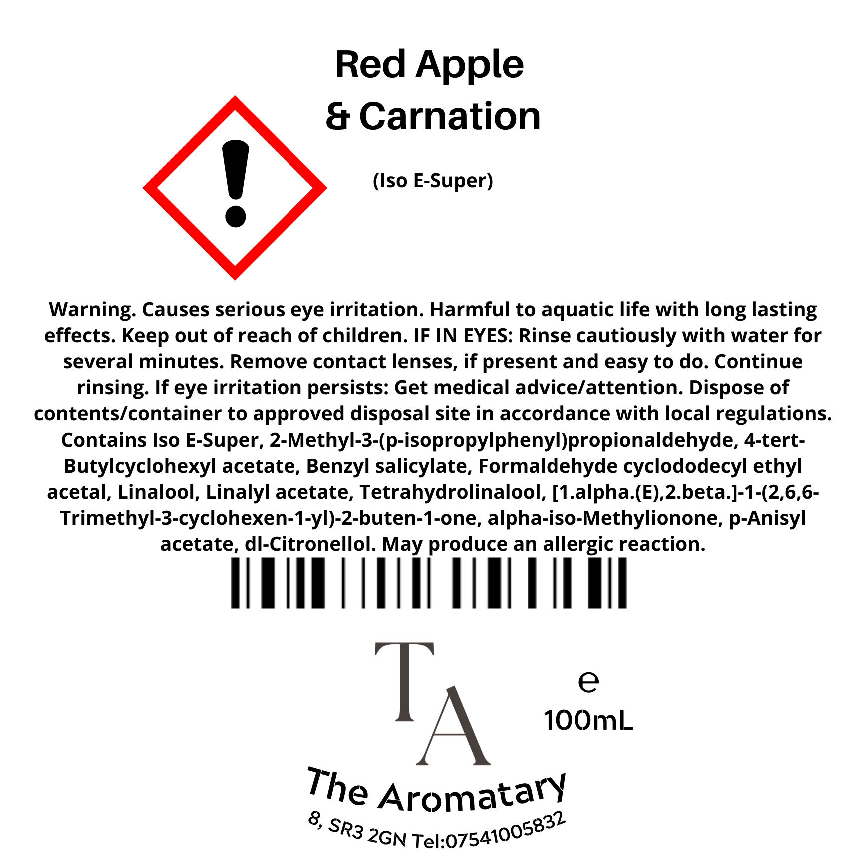 Red Apple & Carnation Reed Diffuser