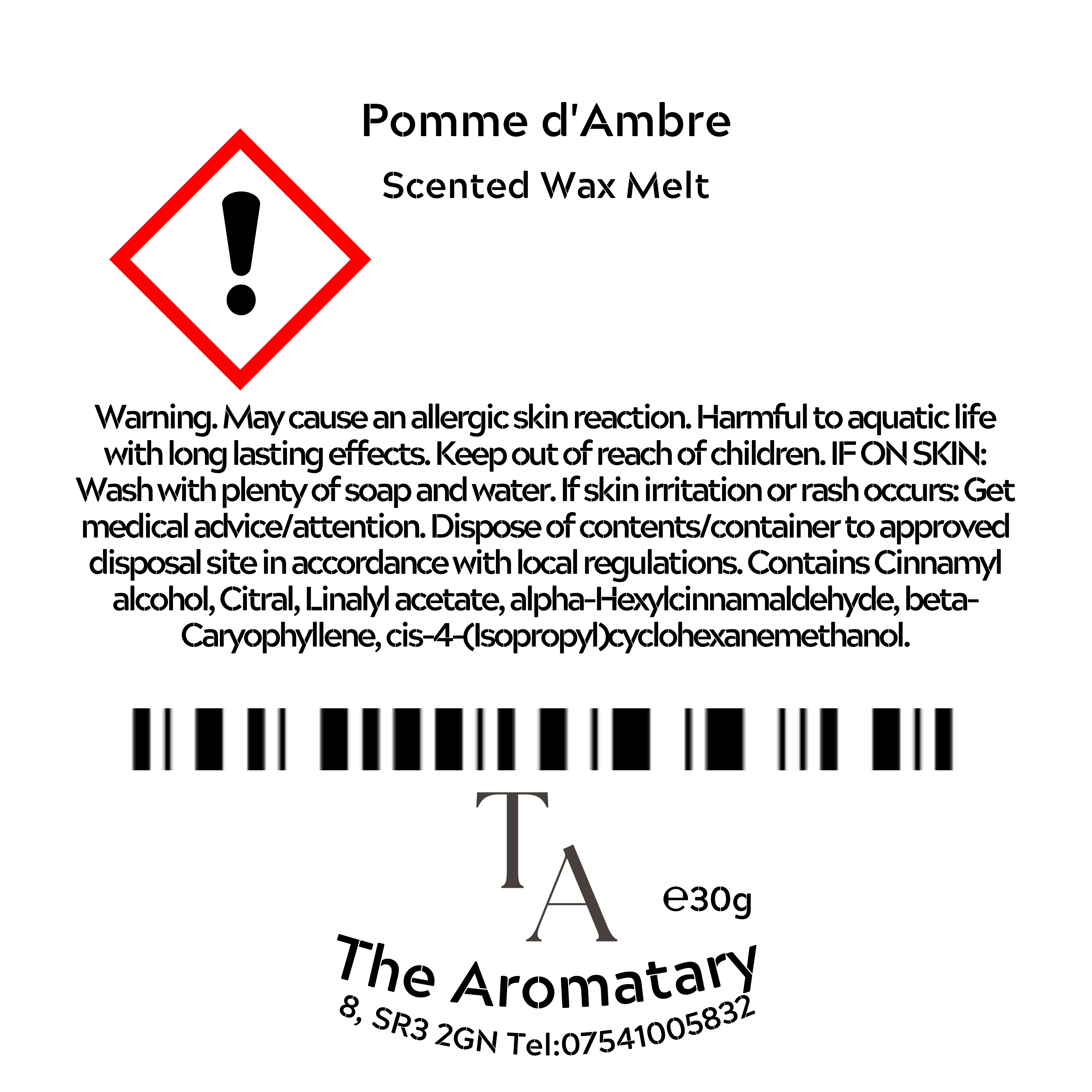 Pomme d'Ambre Wax Melt