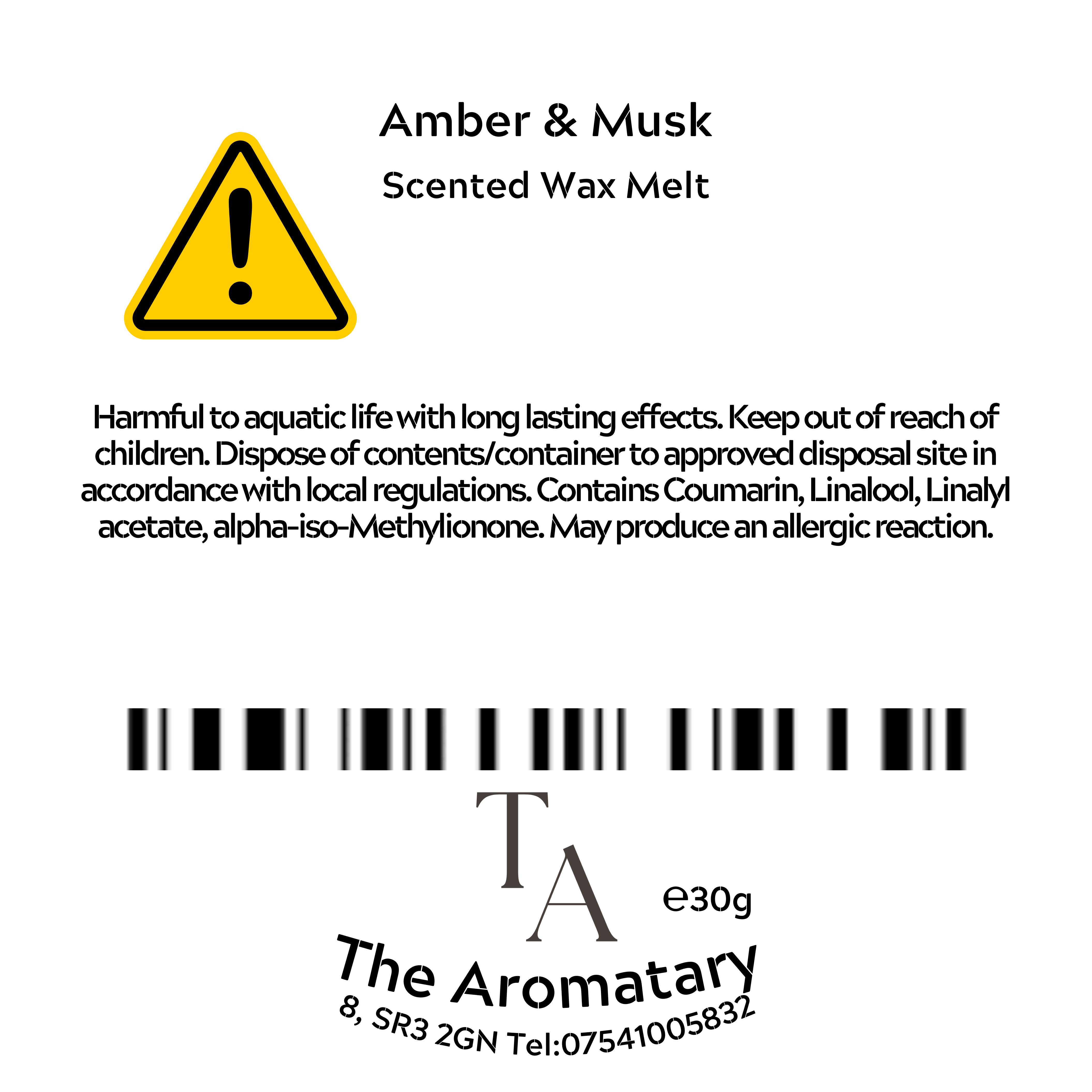 Amber & Musk Wax Melt