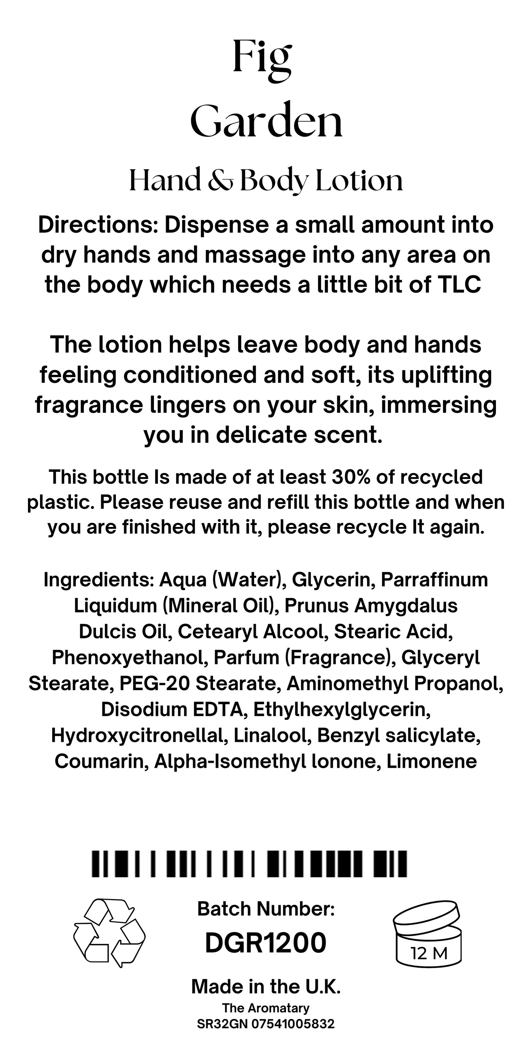 Fig Garden - Wash and Lotion