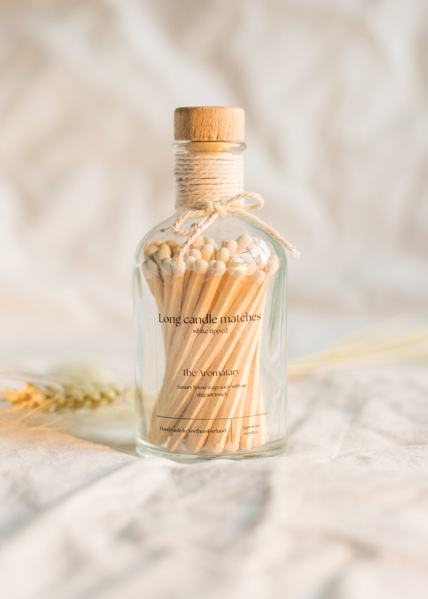 Jar of luxury Candle matches - The Aromatary